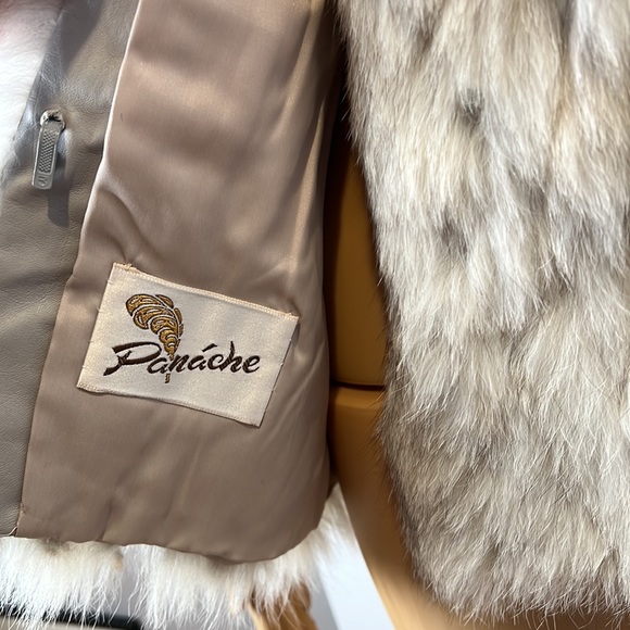 Vintage Gray Real Fox Fur Vest - Picture 4 of 10